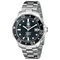 Tag Heuer Aquaracer Automatic Caliber 5 Black Dial Silver Steel Strap Watch for Men - WAN2110.BA0822