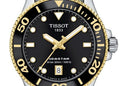 Tissot Seastar 1000 Black Dial Silver Steel Strap Watch For Men - T120.210.21.051.00