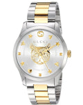 Gucci G Timeless Silver Dial Two Tone Steel Strap Watch For Women - YA1264074