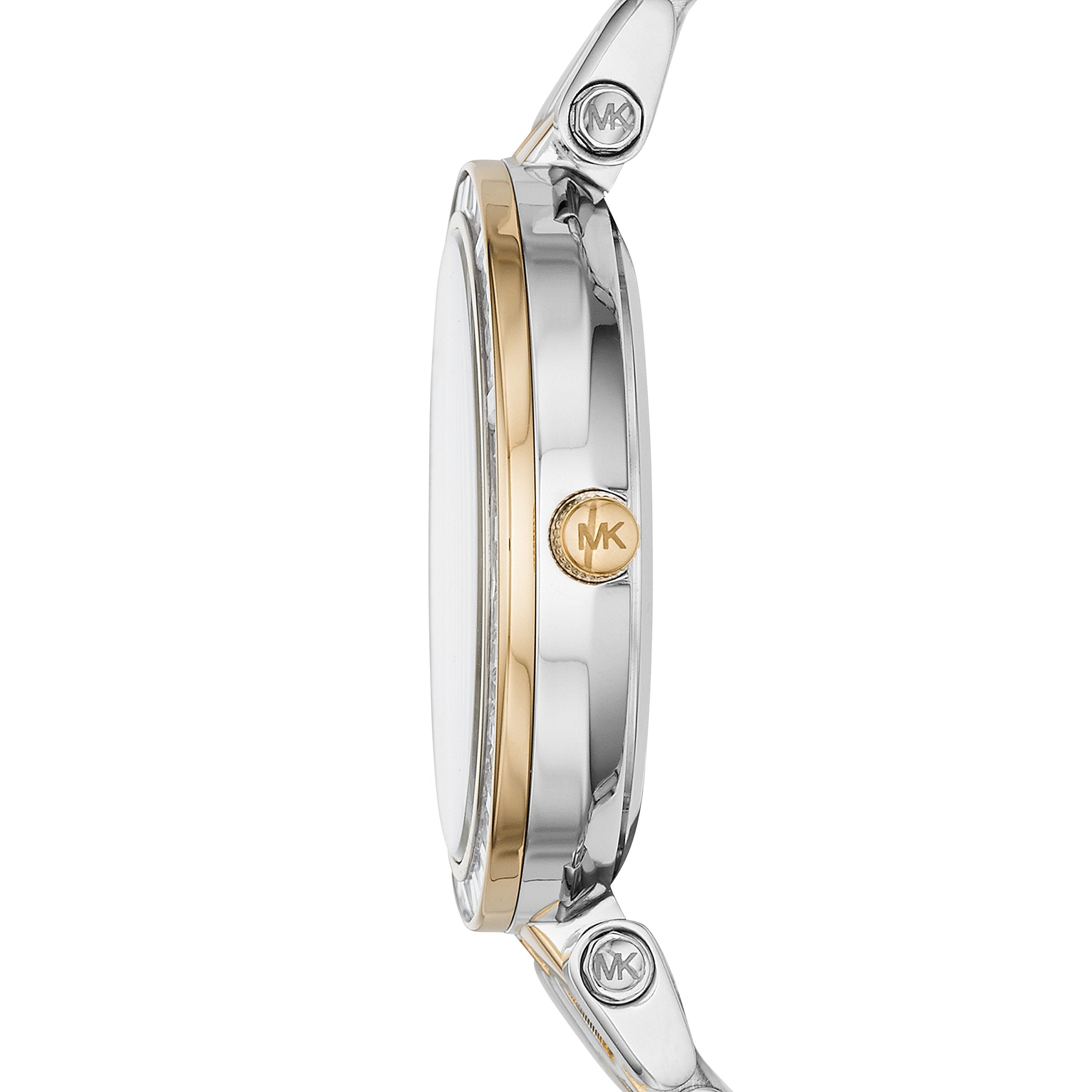 Michael Kors Darci Silver Dial Two Tone Steel Strap Watch for Women - MK3405