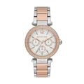 Michael Kors Parker White Dial Two Tone Steel Strap Watch for Women - MK5820