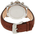 Michael Kors Gage Chronograph Blue Dial Brown Leather Strap Watch For Men - MK8362