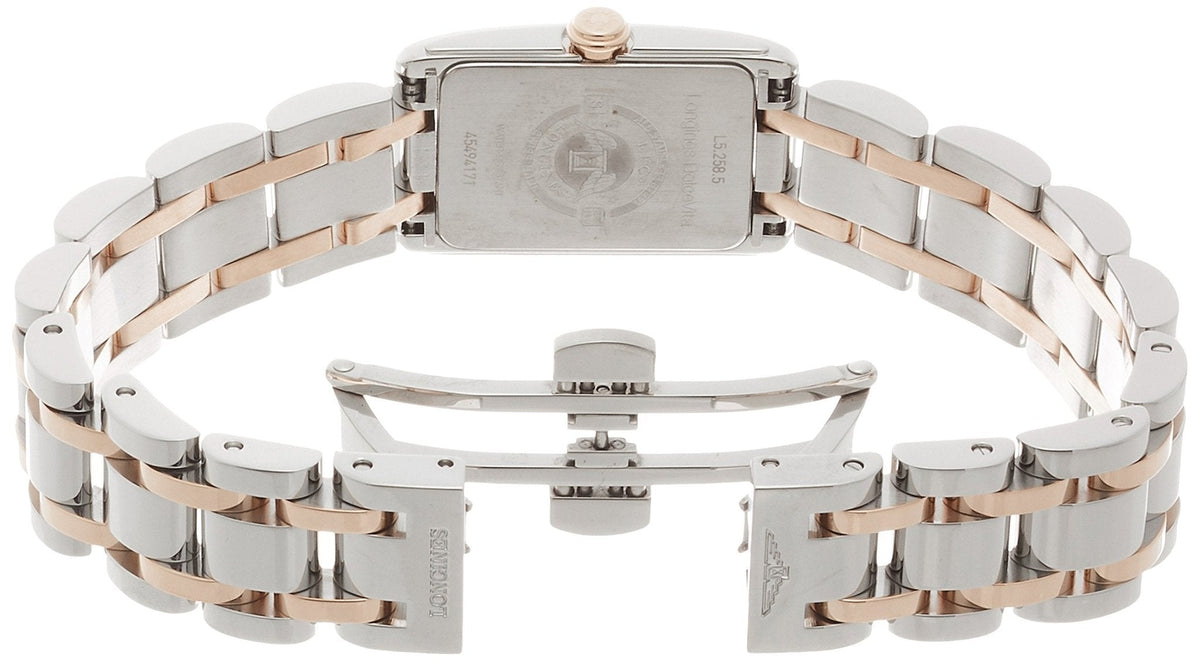 Longines Dolcevita Diamonds White Dial Two Tone Steel Strap Watch for Women - L5.258.5.79.7