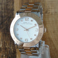 Marc Jacobs Amy Silver Dial Two Tone Steel Strap Watch for Women - MBM3194