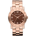 Marc Jacobs Amy Purple Rose Gold Steel Strap Watch for Women - MBM8616