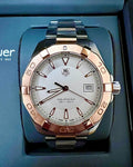 Tag Heuer Aquaracer Quartz White Dial Silver Strap Watch for Men - WAY1150.BD0911