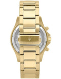 Maserati SFIDA Quartz Yellow Dial Gold Strap Watch For Men - R8873640005