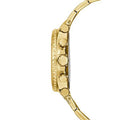 Guess Cosmic Chronograph Gold Dial Gold Steel Strap Watch for Women - GW0465L1