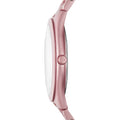 Michael Kors Slim Runway Pink Dial Pink Steel Strap Watch For Women - MK4456