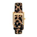 Michael Kors Emery Quartz Diamonds Black Dial Cheetah Print Leather Strap Watch For Women - MK7387