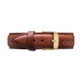 Daniel Wellington Classy St Mawes White Dial Brown Leather Strap Watch For Women - DW00100067