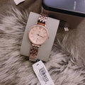 Fossil Jacqueline Rose Gold Dial Rose Gold Steel Strap Watch for Women - ES3632