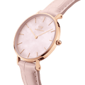 Daniel Wellington Petite Rouge Pink Dial Pink Leather Strap Watch For Women - DW00100511