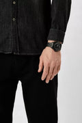 Philipp Plein The $kull Diver Black Dial Black Stainless Steel Strap Watch For Men- PWOAA0922
