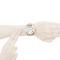 Fossil Cecile Champagne Dial Grey Leather Strap Watch for Women - AM4529