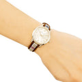 Burberry The Classic Gold Dial Brown Leather Strap Watch for Women - BU10114