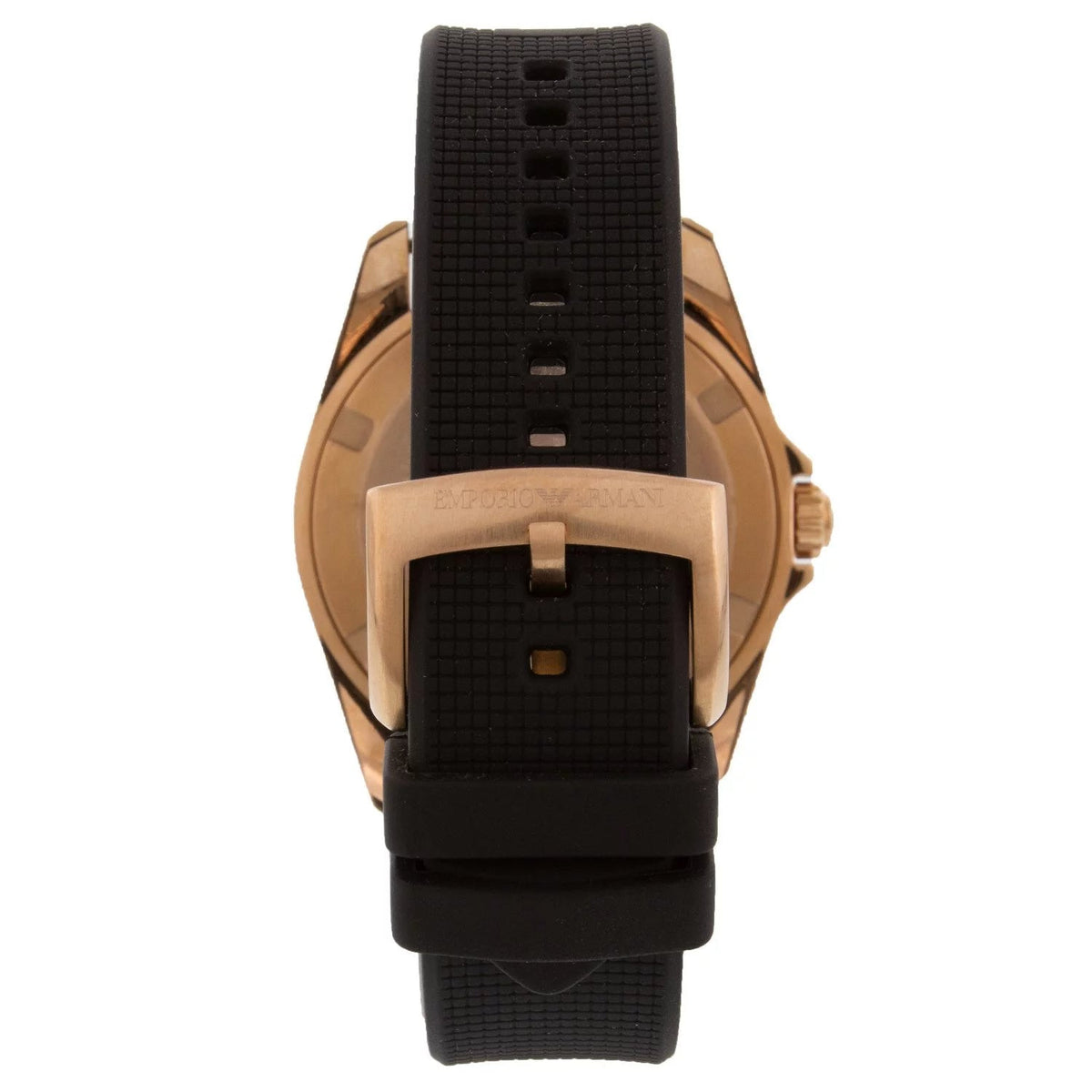 Emporio Armani Sport Quartz Black Dial Black Rubber Strap Watch For Men - AR11101