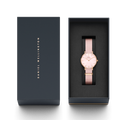 Daniel Wellington Petite Mother of Pearl Pink Dial Pink Nylon Strap Watch For Women - DW00100512