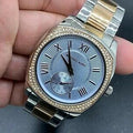Michael Kors Bryn Quartz Blue Dial Two Tone Steel Strap Watch For Women - MK6136
