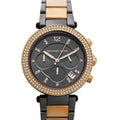 Michael Kors Parker Chronograph Grey Dial Two Tone Steel Strap Watch For Women - MK6440