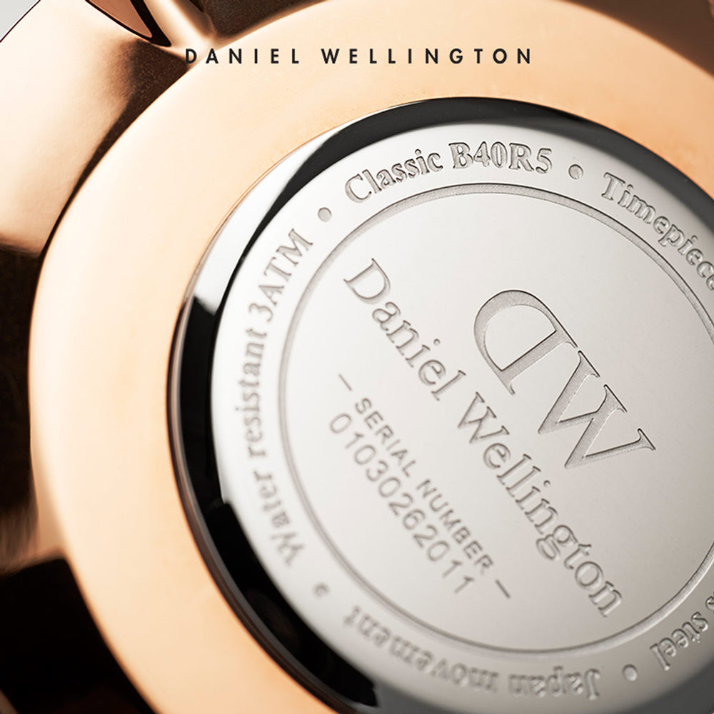 Daniel Wellington Classic South Hampton White Dial Two Tone Nylon Strap Watch For Women - DW00100034