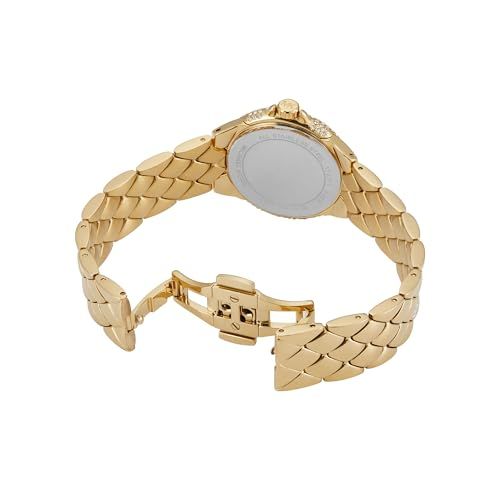 Michael Kors Camile Analog White Dial Gold Steel Strap Watch for Women - MK4801