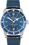 Breitling Superocean Heritage B20 Automatic 46 Blue Dial Blue Mesh Bracelet Watch for Men - AB2020161C1S1