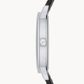 Emporio Armani Kappa Analog Quartz Black Dial Black Leather Strap Watch For Men - AR11013