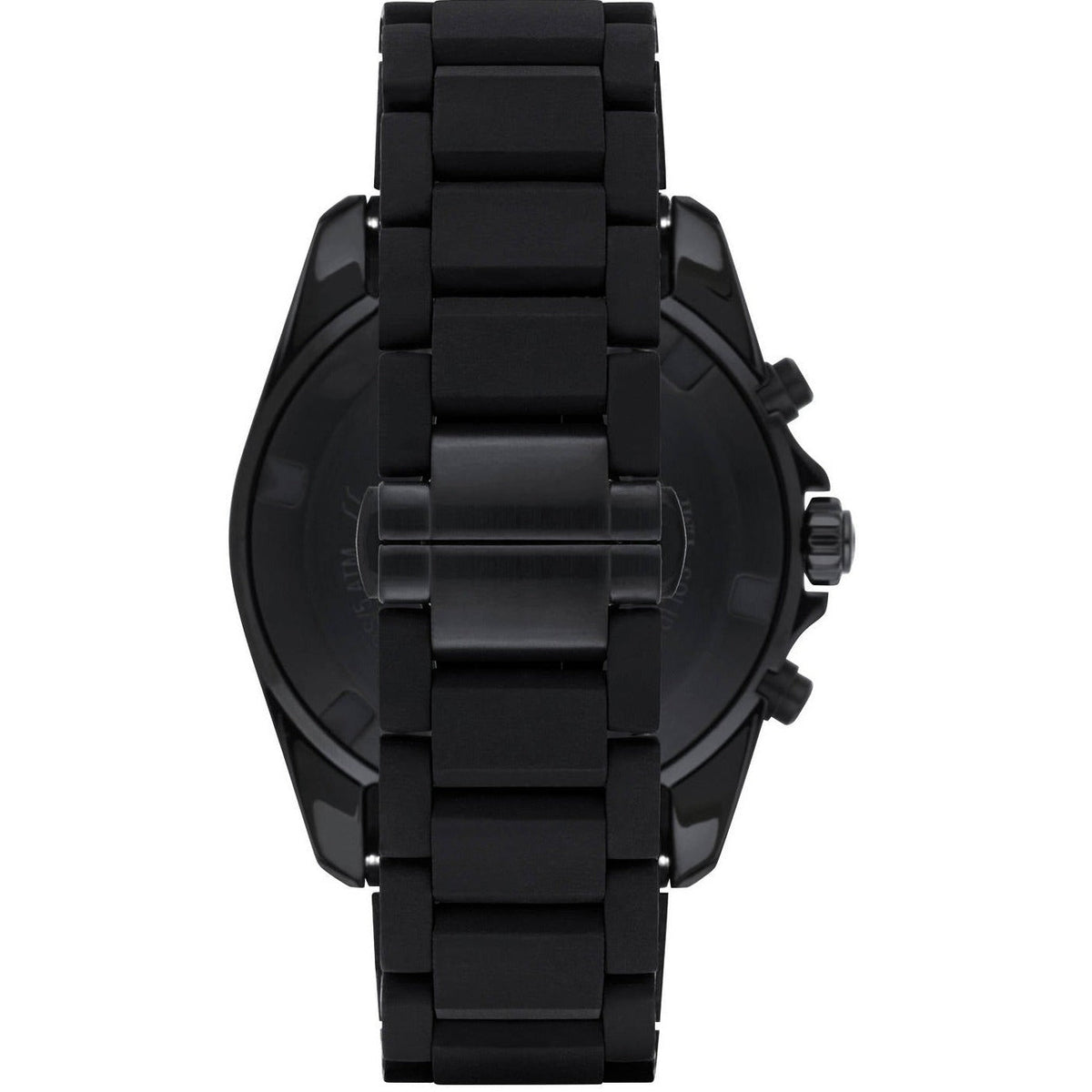 Emporio Armani Sigma Chronograph Blue Dial Black Silicone Strap Watch For Men - AR6121