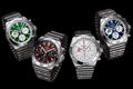 Breitling Chronomat B01 42 Six Nations Ireland Green Dial Silver Steel Strap Watch for Men - AB0134A91L1A1