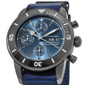 Breitling Superocean Heritage Chronograph 44 Outerknown Blue Dial Blue NATO Strap Watch for Men - M133132A1C1W1