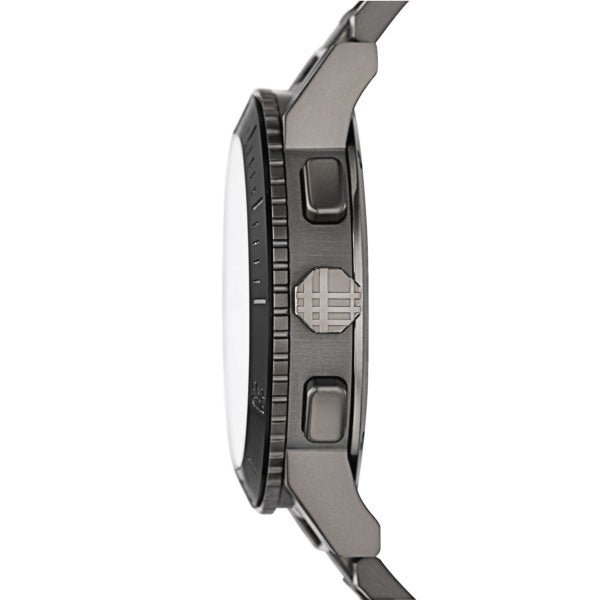 Burberry The City Grey Dial Gunmetal Grey Steel Strap Watch for Men - BU9381