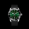 Breitling Superocean Heritage B20 Automatic 46 Green Dial Black Mesh Bracelet Watch for Men - AB2020121L1S1