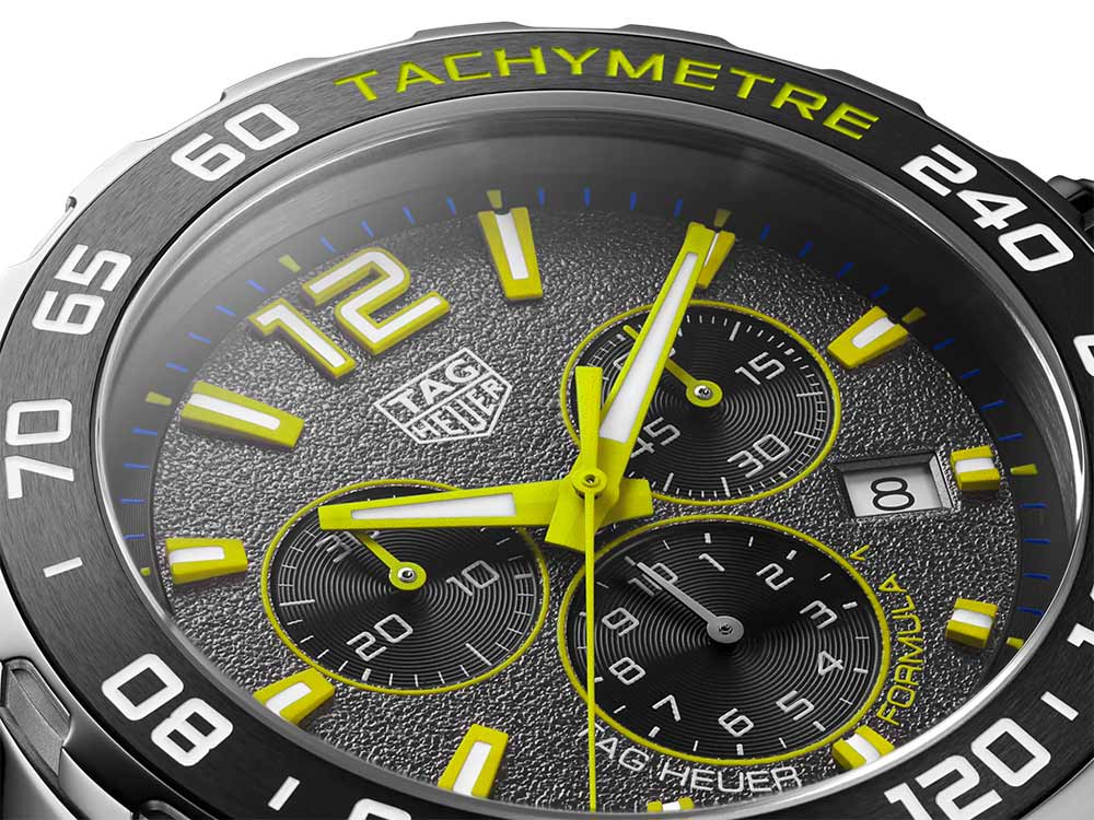 Tag Heuer Formula 1 Chronograph Grey Dial Silver Steel Strap Watch for Men - CAZ101AG.BA0842