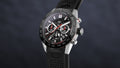 Tag Heuer Carrera Chronograph Steel & Ceramic Black Dial Black Rubber Strap Watch for Men - CBG2090.FT6145