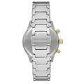 Emporio Armani Mario Chronograph Green Dial Silver Steel Strap Watch For Men - AR11454