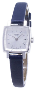 Tissot Lovely Square Silver Dial Blue Leather Strap Watch For Women - T058.109.16.031.00