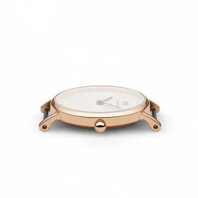Daniel Wellington Classy Oxford White Dial Two Tone Nylon Strap Watch For Women - DW00100064