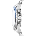 Michael Kors Bayville Chronograph Black Dial Silver Steel Strap Watch For Men - MK8749