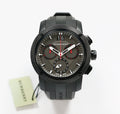 Burberry The Endurance Chronograph Black Dial Black Rubber Strap Watch For Men - BU9802
