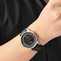 Tissot Chemin Des Tourelles Powermatic 80 Black Dial Black Leather Strap Watch For Men - T099.407.16.058.00