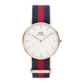 Daniel Wellington Classic Oxford White Dial Two Tone NATO Strap Watch For Women - DW00100029