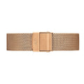 Daniel Wellington Classic Melrose Black Dial Rose Gold Mesh Bracelet Watch For Women - DW00100161