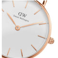 Daniel Wellington Classic Petite St Mawes White Dial Brown Leather Strap Watch For Women - DW00100231