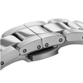 Daniel Wellington Iconic Link Black Dial Silver Steel Strap Watch For Women - DW00100342