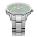 Daniel Wellington Iconic Link Emerald Green Dial Silver Steel Strap Watch For Men - DW00100427