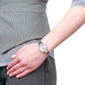 Calvin Klein Simplicity White Dial Silver Steel Strap Watch for Women - K4323185