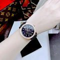 Michael Kors Parker Black Dial Cheetah Print Leather Strap Watch For Women - MK4723
