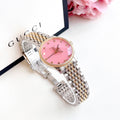 Gucci G Timeless Quartz Pink Dial Two Tone Steel Strap Watch For Women - YA1265030