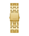 Guess Continental Black Dial Gold Steel Strap Watch for Men - GW0260G2
